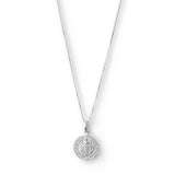 collar san benito santo de las causas imposibles lado imagen elaborado en plata 925 de AMBAR joyería