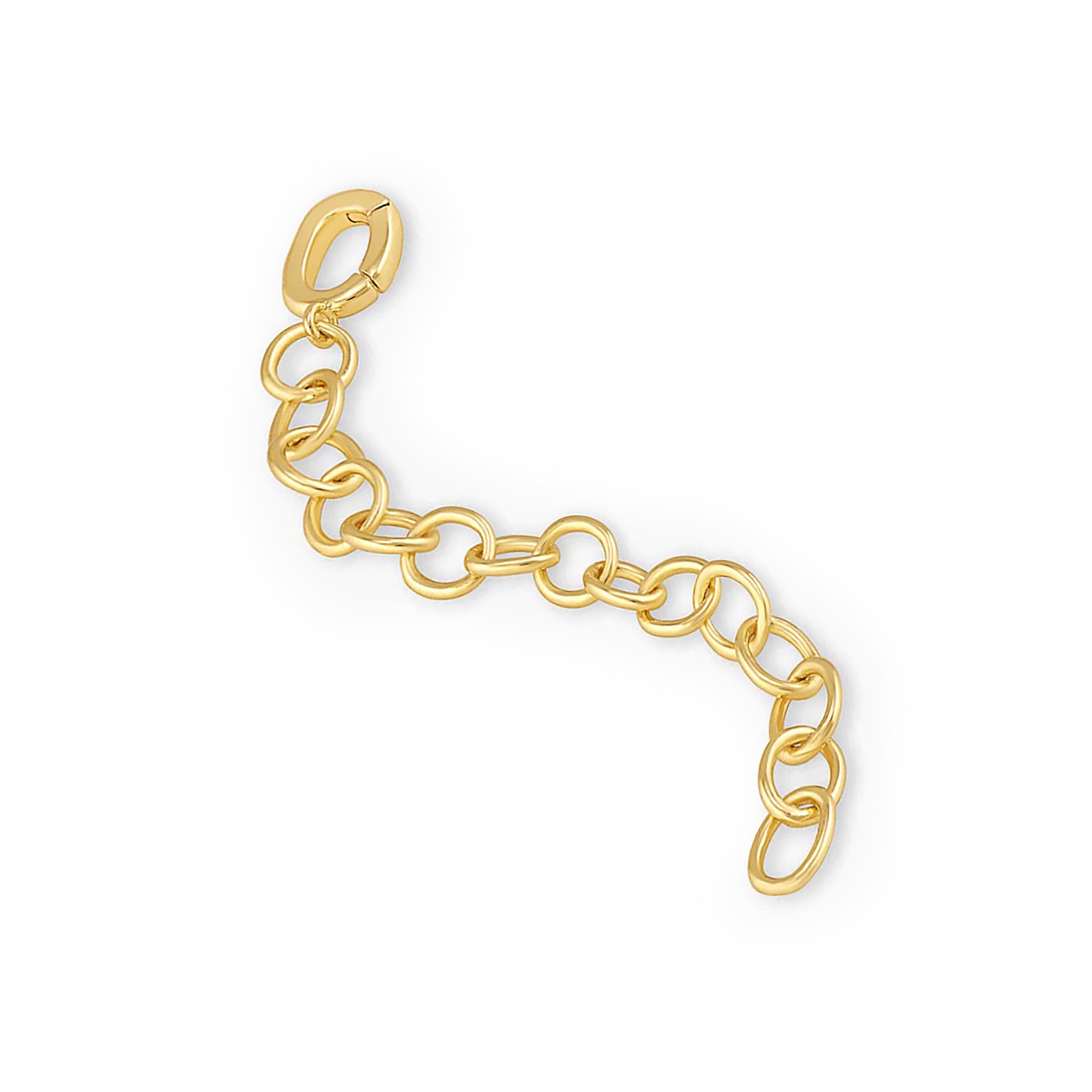Extension de cadena con broche bisagra enchapado en Oro 18k de AMBAR Joyería Fina