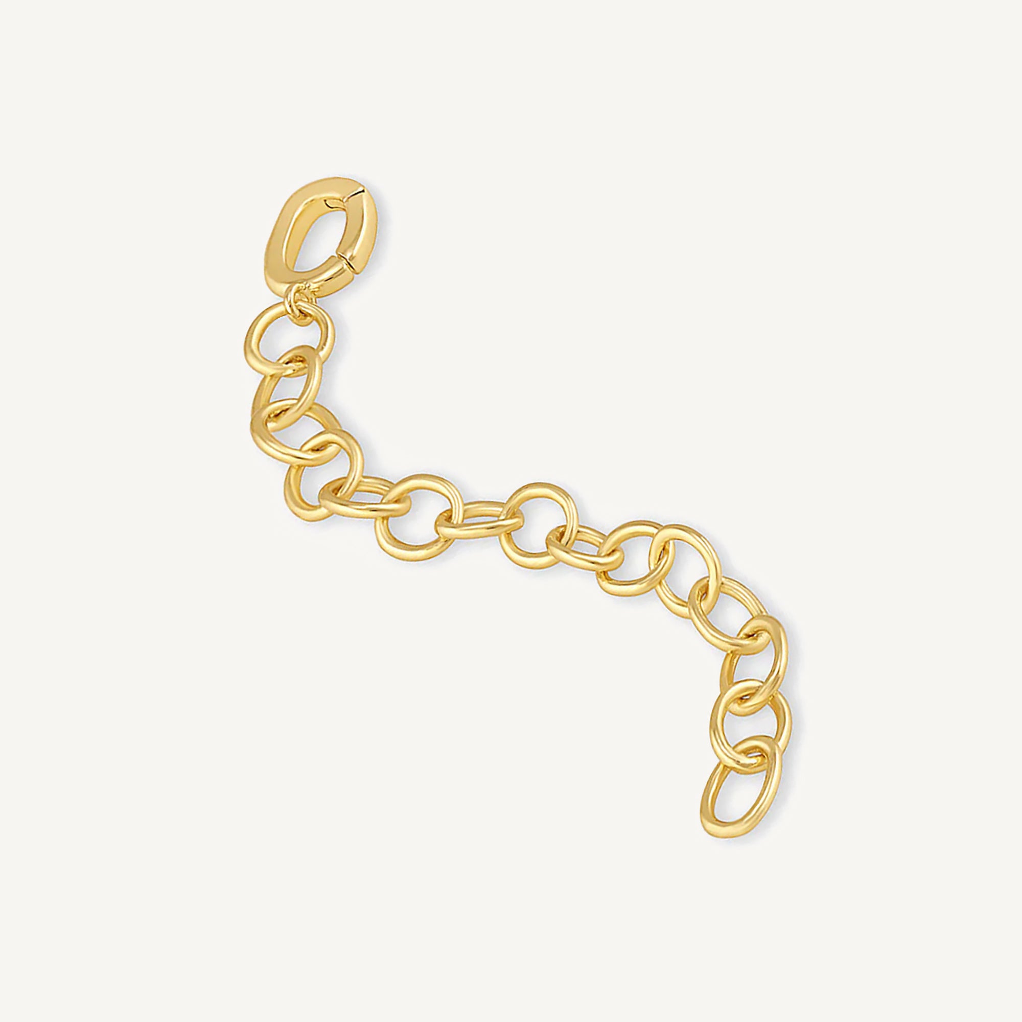 Extension de cadena con broche bisagra enchapado en Oro 18k de AMBAR Joyería Fina