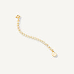 Extension argollada de cadena y collar enchapado en Oro 18k de AMBAR Joyería Fina