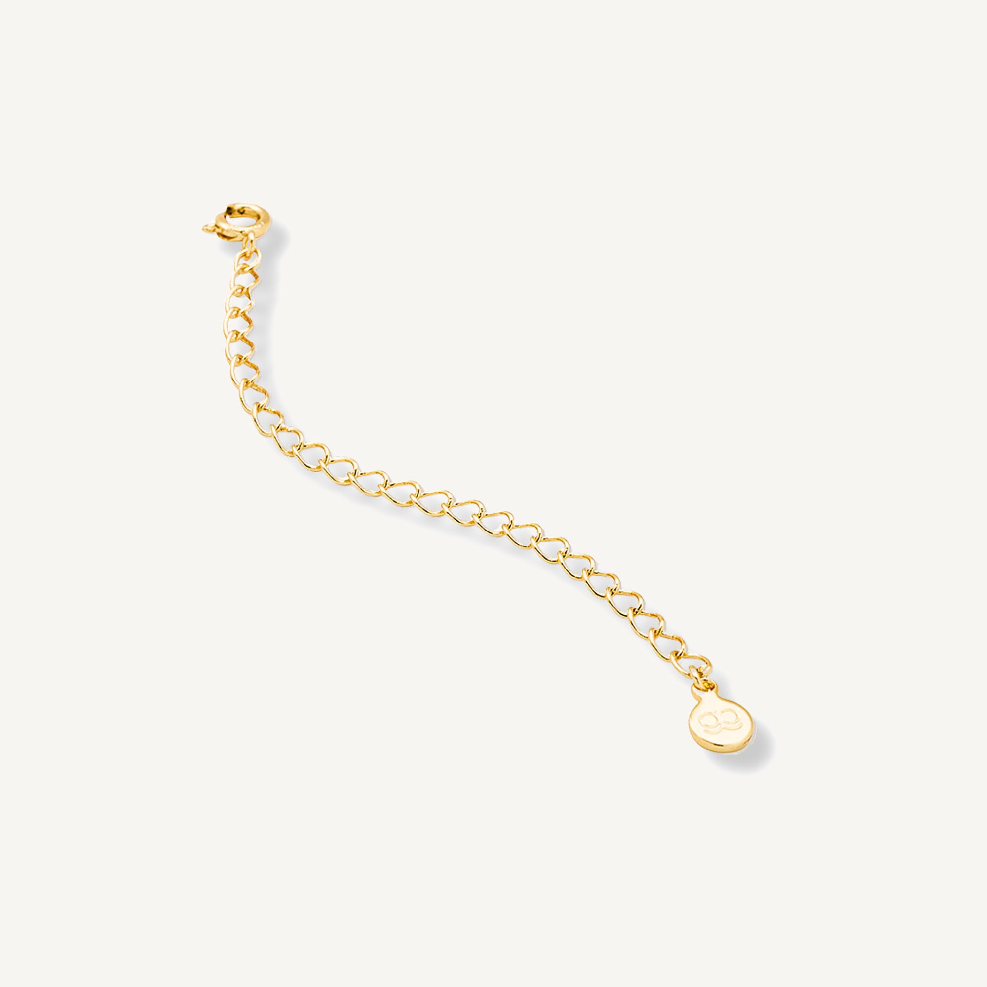 Extension argollada de cadena y collar enchapado en Oro 18k de AMBAR Joyería Fina
