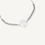 pulsera arbol de la vida al detalle con sistema regulable elaborada en plata 925 de AMBAR Joyería Fina