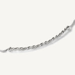 pulsera barrita cordon al detalla con sistema regulable elaborada en plata 925 de AMBAR Joyería Fina