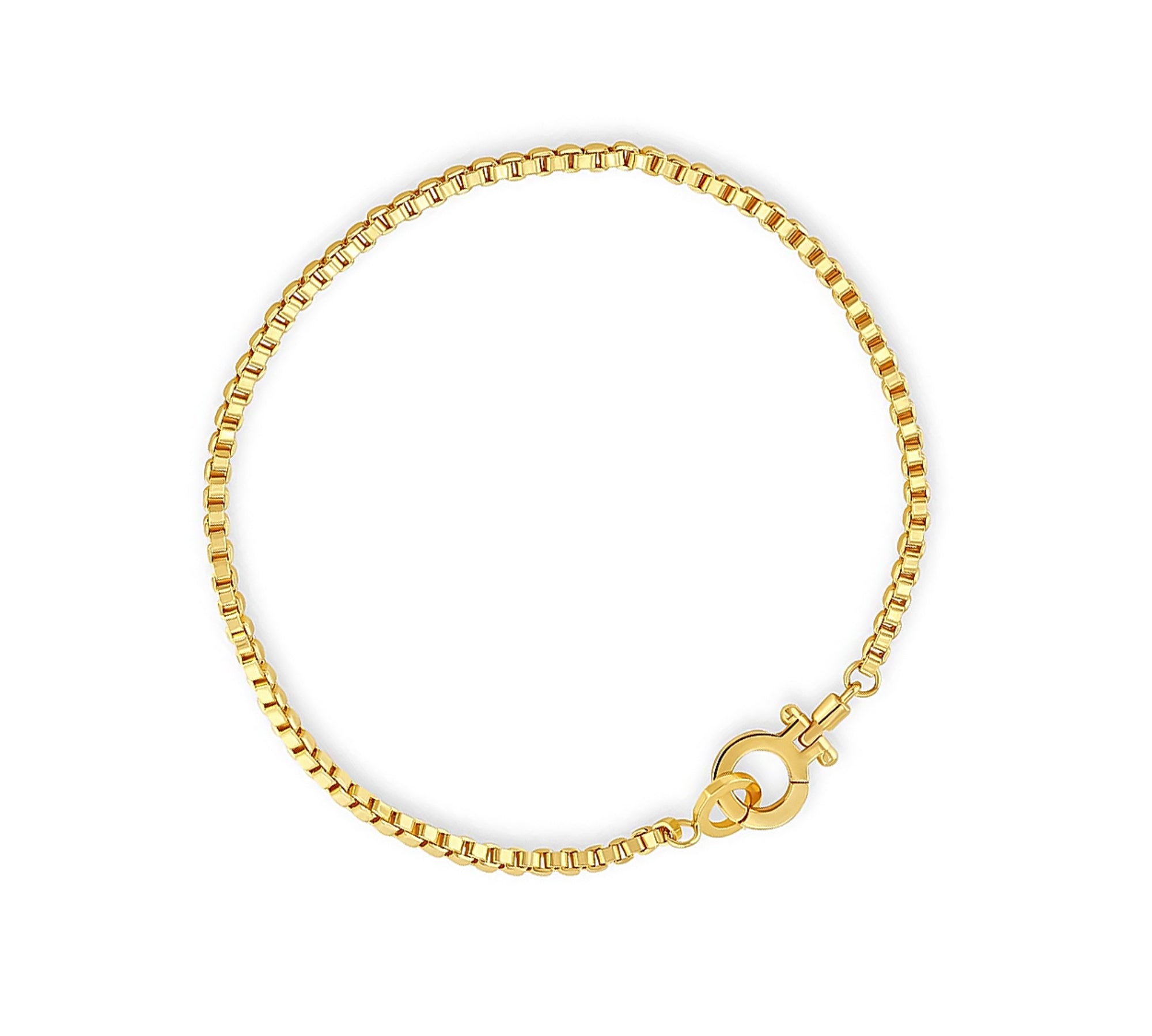 Pulsera Bodhi veneciana broche bisagra enchapada en oro 18K de AMBAR joyería fina