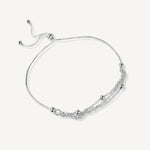 pulsera cadenitas y bolitas con sistema regulable elaborada en plata 925 de AMBAR Joyería Fina