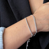 Pulsera Cordón Barrita Plata 925