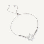 pulsera estrella de amor con sistema regulable elaborada en plata 925 de AMBAR Joyería Fina