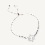 pulsera estrella de amor con sistema regulable elaborada en plata 925 de AMBAR Joyería Fina
