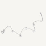 pulsera de estrellitas colgantes al detalle elaboradas en plata 925 para AMBAR joyería