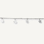 pulsera de estrellitas colgantes al detalle elaboradas en plata 925 para AMBAR joyería