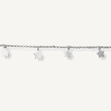 pulsera de estrellitas colgantes al detalle elaboradas en plata 925 para AMBAR joyería