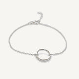 Pulsera Karma Argollada de plata 925 de AMBAR Joyería Fina