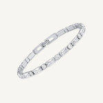 Pulsera tennis kingston circonita color cristal enchapada en rodio de AMBAR joyería fina