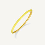 Pulsera Kelly esmaltado amarillo enchapada en oro 18K de AMBAR joyería fina