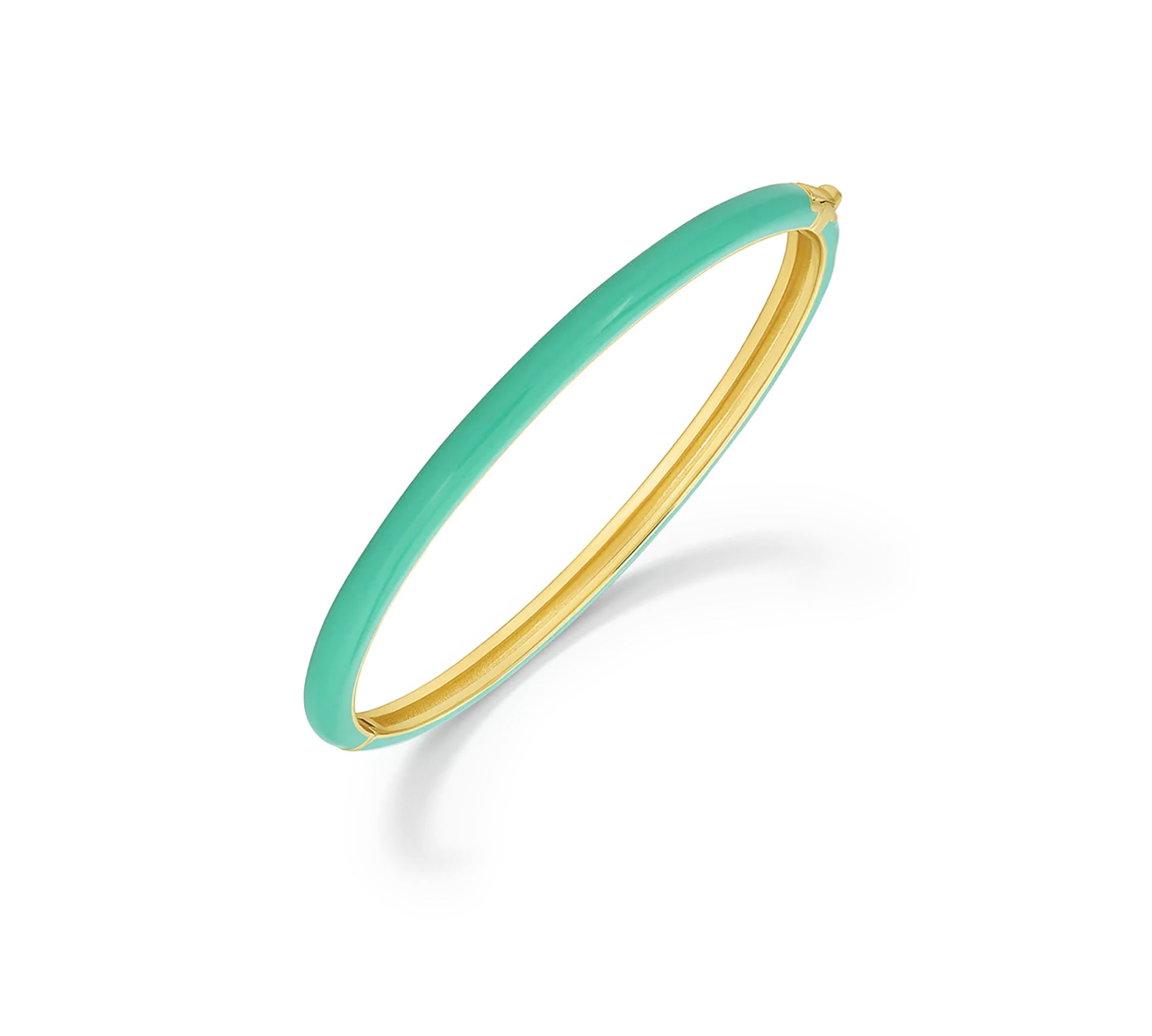 Pulsera Kelly esmaltado amarillo al detalle enchapada en oro 18K de AMBAR joyería fina
