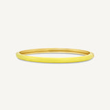 Pulsera Kelly esmaltado amarillo enchapada en oro 18K de AMBAR joyería fina