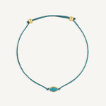 Pulsera Power Stone Geo motivación apatita Trendy enchapado en oro de 18K de AMBAR Joyería Fina