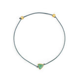 Pulsera Power Stone Geo suerte piedra aventurina enchapado en oro de 18K de AMBAR Joyería Fina