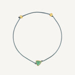 Pulsera Power Stone Geo suerte piedra aventurina enchapado en oro de 18K de AMBAR Joyería Fina