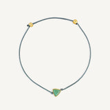 Pulsera Power Stone Geo suerte piedra aventurina enchapado en oro de 18K de AMBAR Joyería Fina