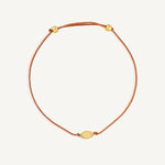 Pulsera Power Stone Geo citrino la piedra de la abundancia enchapado en oro de 18K de AMBAR Joyería Fina