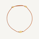 Pulsera Power Stone Geo citrino la piedra de la abundancia enchapado en oro de 18K de AMBAR Joyería Fina