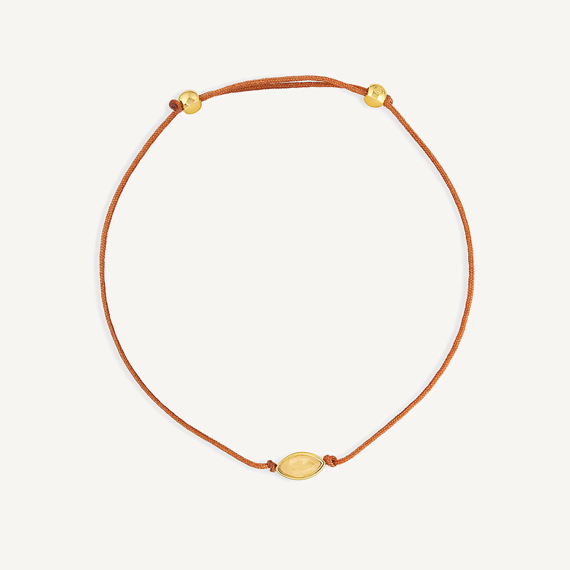 Pulsera Power Stone Geo citrino la piedra de la abundancia enchapado en oro de 18K de AMBAR Joyería Fina