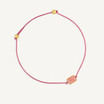 Pulsera Power Stone Geo compasión Rodocrosita enchapado en oro de 18K de AMBAR Joyería Fina