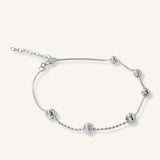 Pulsera Satelite Bolita 4 Cr de plata 925 de AMBAR Joyería Fina