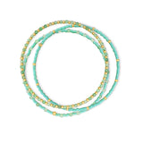 Pulsera Poppy Aventurina enchapada en oro 18K de AMBAR joyería fina