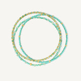 Pulsera Poppy Aventurina enchapada en oro 18K de AMBAR joyería fina