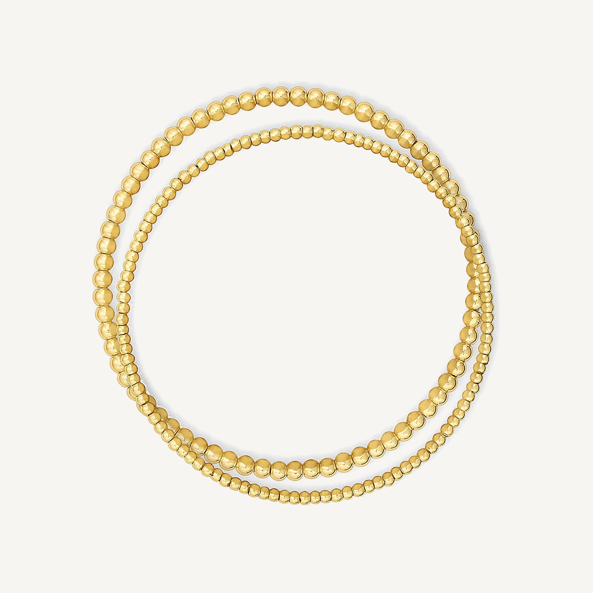 Pulsera Poppy set enchapada en oro 18K de AMBAR joyería fina