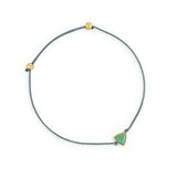 Pulsera Power Stone Suerte aventurina enchapado en oro de 18K de AMBAR Joyería Fina