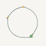 Pulsera Power Stone Suerte aventurina enchapado en oro de 18K de AMBAR Joyería Fina