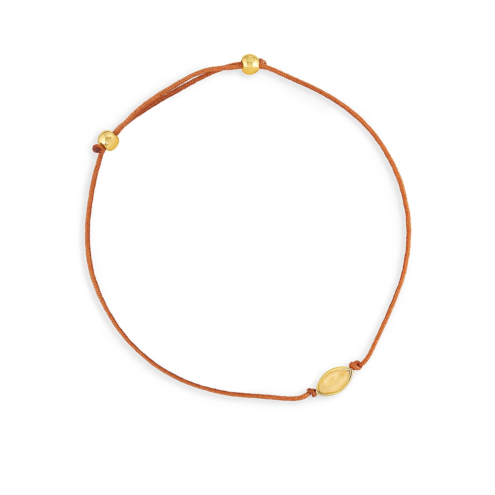 Pulsera Power Stone citrino la piedra de la abundancia enchapado en oro de 18K de AMBAR Joyería Fina