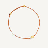  Pulsera Power Stone citrino la piedra de la abundancia enchapado en oro de 18K de AMBAR Joyería Fina