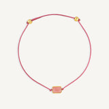 Pulsera Power Stone Geo compasión Rodocrosita Trendy enchapado en oro de 18K de AMBAR Joyería Fina