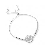 pulsera protectora ojo de amor con sistema regulable elaborada en plata 925 de AMBAR Joyería Fina