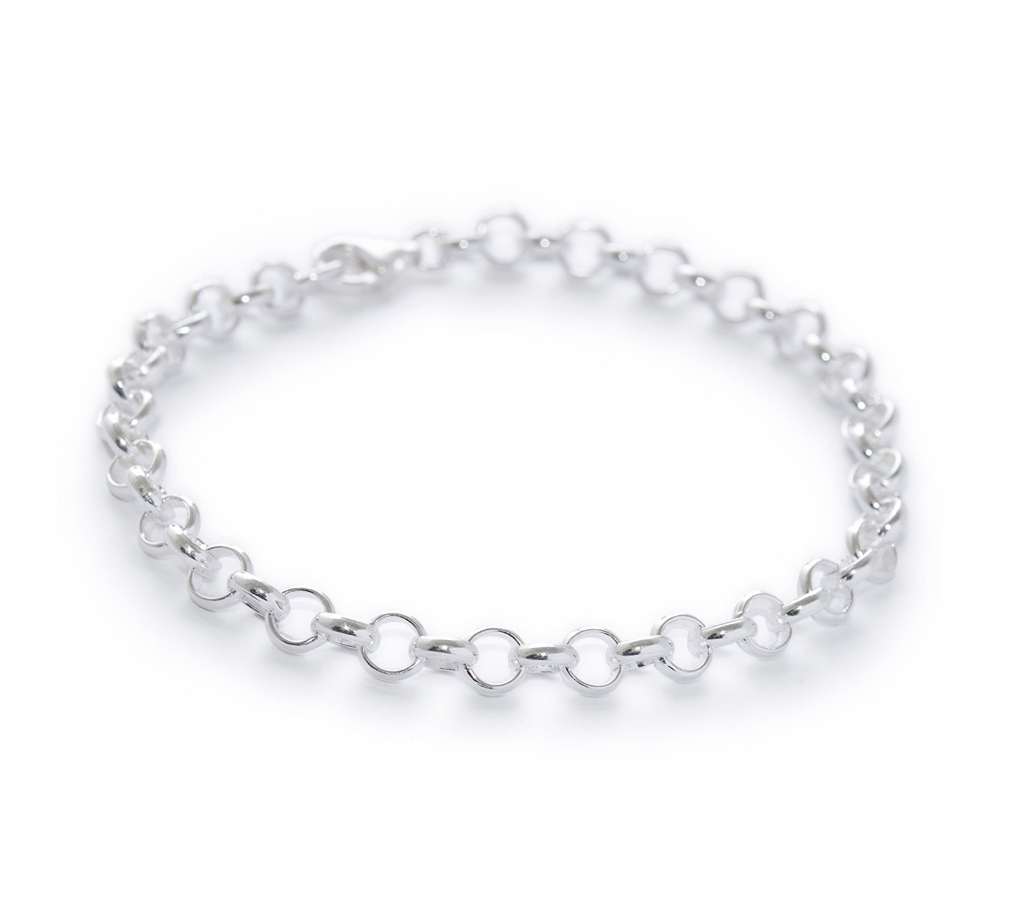 Pulsera Rolo 5 de plata 925 de AMBAR Joyería Fina