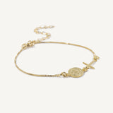 Pulsera San Benito en Oro Laminado de 18K de AMBAR Joyería Fina