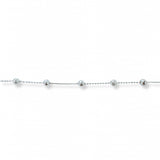 Pulsera Satelite Bolita 4 Cr de plata 925 de AMBAR Joyería Fina