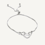 pulsera triana corazón calado con sistema regulable elaborada en plata 925 de AMBAR Joyería Fina
