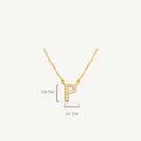 Collar Inicial P Golden
