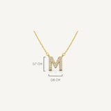 Collar Inicial M Golden