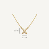 Collar Inicial X Golden