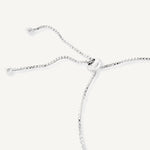 Terminal de pulsera regulable de plata 925