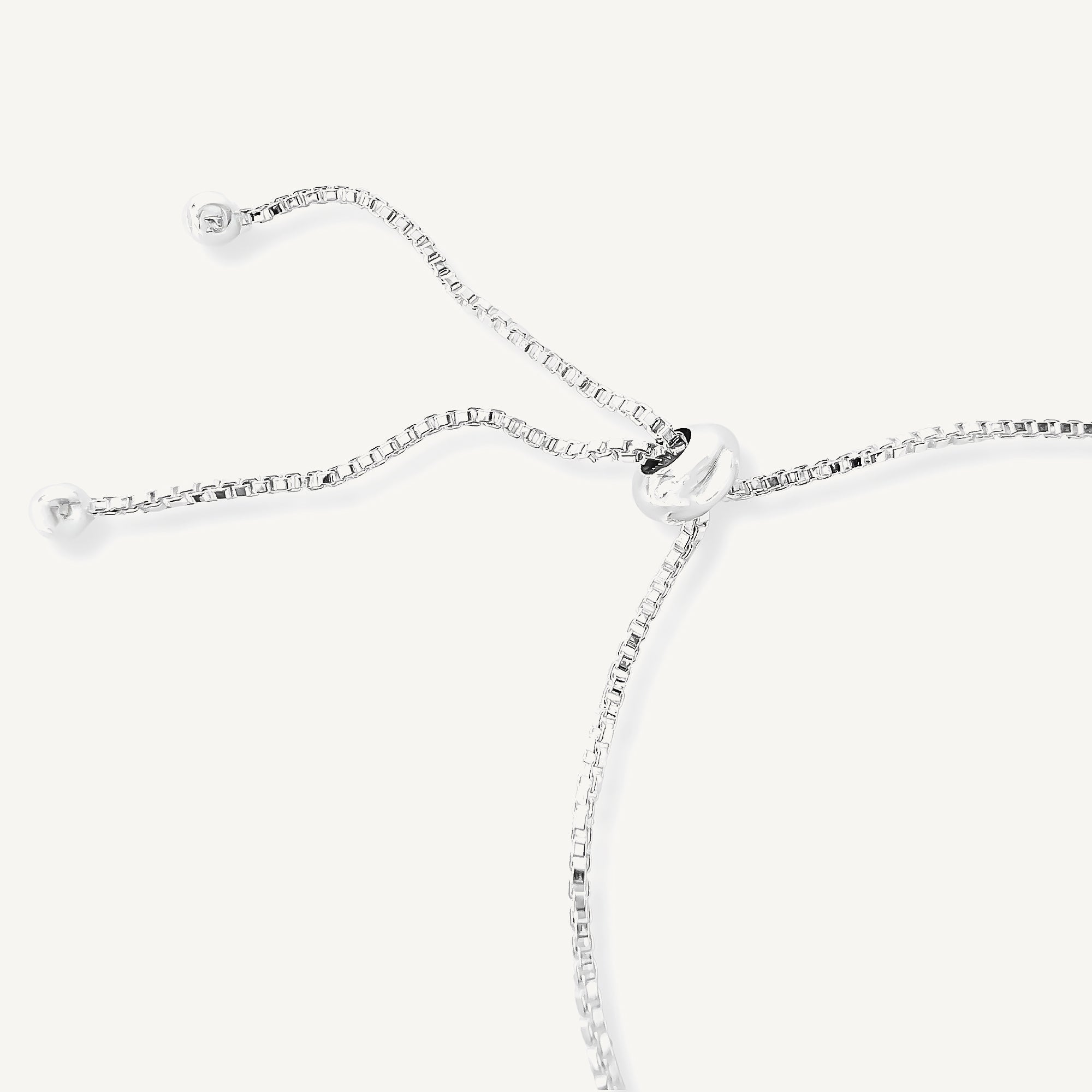 Terminal de pulsera regulable de plata 925